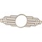 Ekena Millwork Elizabeth Wood Fretwork Pierced Ceiling Medallion, Hickory, 38"W x 19"H x 10 1/2"IW x 18"IH x 3/8"T CMWP38X19X0375EBHI - alternate 2